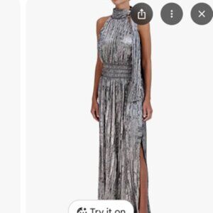 NWT: BCBGMAXAZARIA's pleated  maxi dress